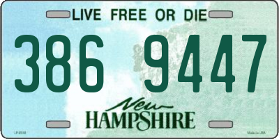 NH license plate 3869447