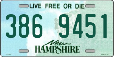 NH license plate 3869451