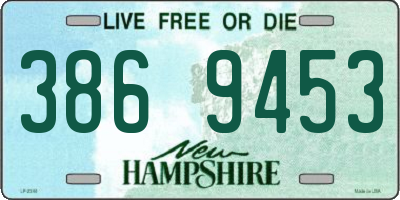 NH license plate 3869453