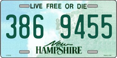 NH license plate 3869455