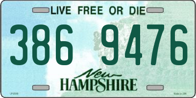 NH license plate 3869476