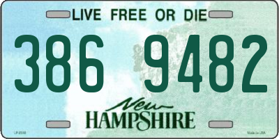 NH license plate 3869482