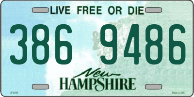NH license plate 3869486