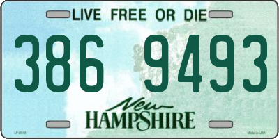 NH license plate 3869493