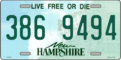 NH license plate 3869494