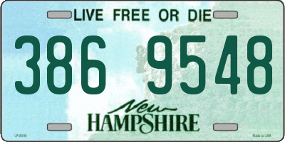 NH license plate 3869548