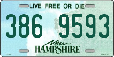 NH license plate 3869593