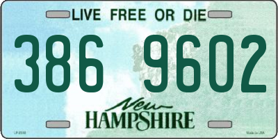 NH license plate 3869602