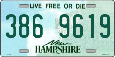 NH license plate 3869619