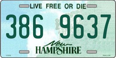 NH license plate 3869637