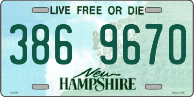 NH license plate 3869670