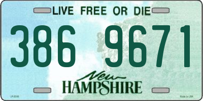 NH license plate 3869671