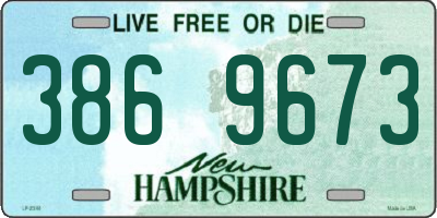 NH license plate 3869673
