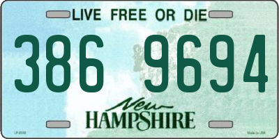 NH license plate 3869694