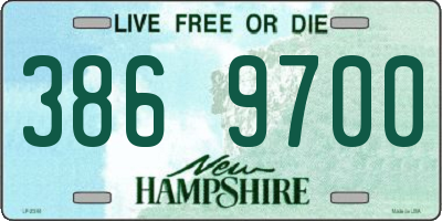NH license plate 3869700
