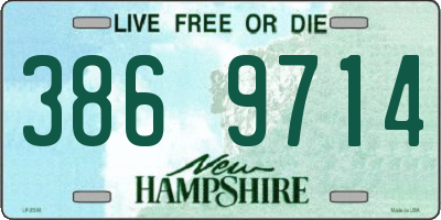 NH license plate 3869714