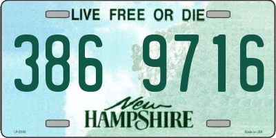 NH license plate 3869716