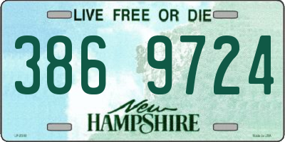 NH license plate 3869724