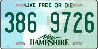 NH license plate 3869726