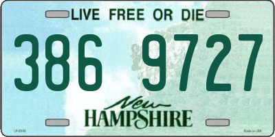 NH license plate 3869727