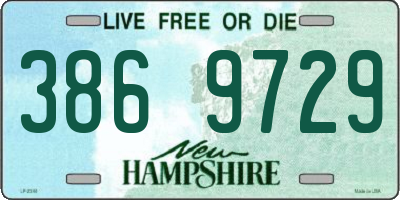 NH license plate 3869729