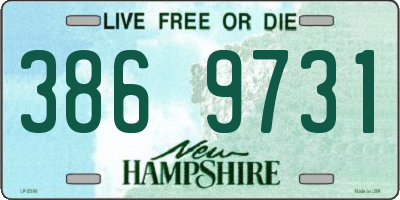 NH license plate 3869731