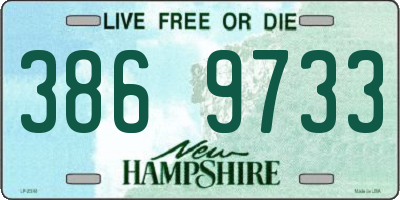 NH license plate 3869733
