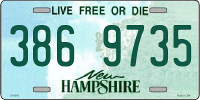 NH license plate 3869735