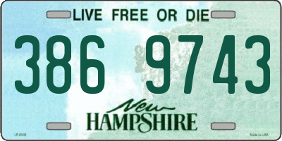 NH license plate 3869743