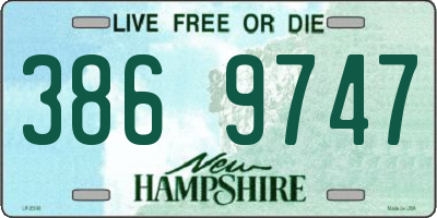 NH license plate 3869747
