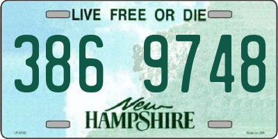 NH license plate 3869748