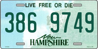 NH license plate 3869749