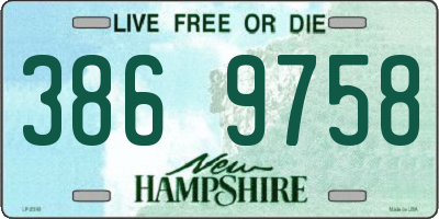 NH license plate 3869758