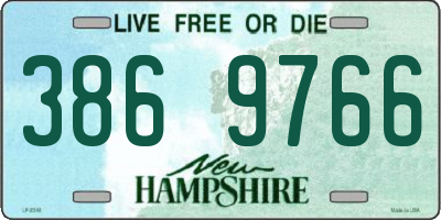 NH license plate 3869766