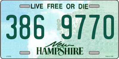NH license plate 3869770