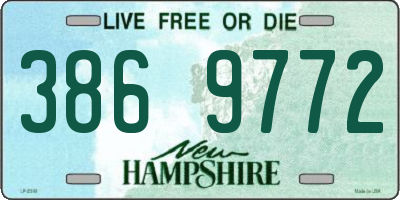 NH license plate 3869772