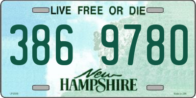NH license plate 3869780