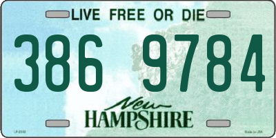 NH license plate 3869784
