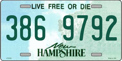 NH license plate 3869792