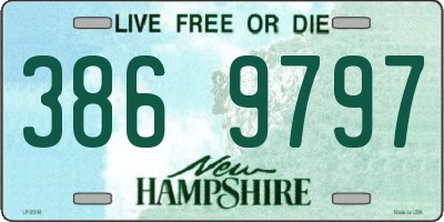NH license plate 3869797