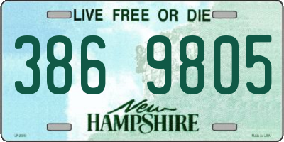 NH license plate 3869805