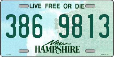 NH license plate 3869813