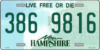 NH license plate 3869816