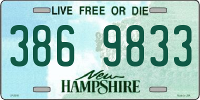 NH license plate 3869833