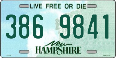 NH license plate 3869841