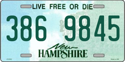 NH license plate 3869845