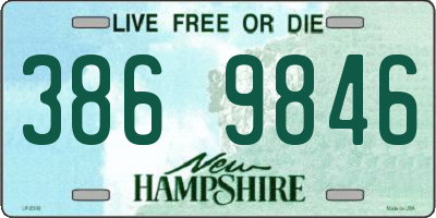 NH license plate 3869846