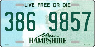 NH license plate 3869857