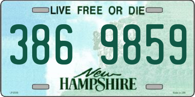 NH license plate 3869859