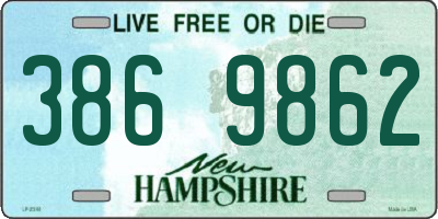NH license plate 3869862